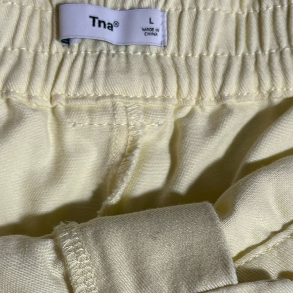 TNA Light Yellow Cargo Shorts - Picture 2 of 3